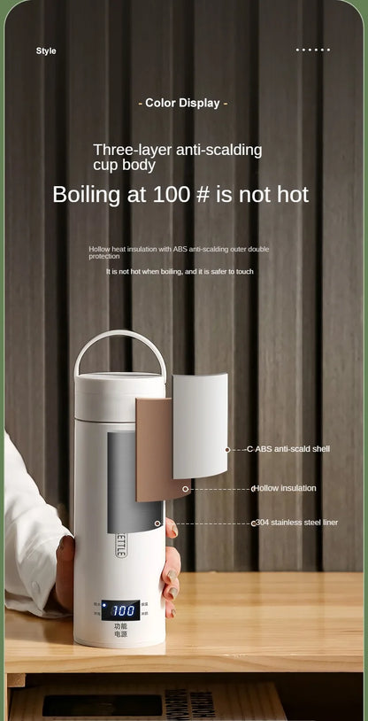 HeatMate™ 500ml Travel Electric Bottle Kettle