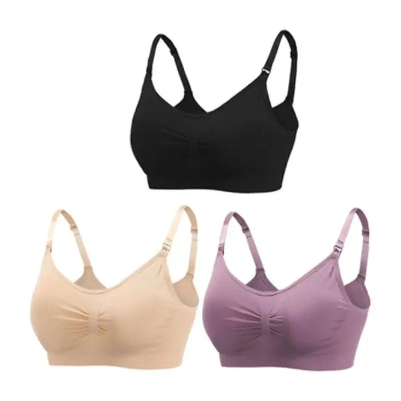 MumSoft™ Seamless Maternity Bra (3‑Pack)