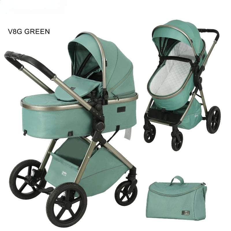 Elevare 2-in-1 High View Pram- baby stroller