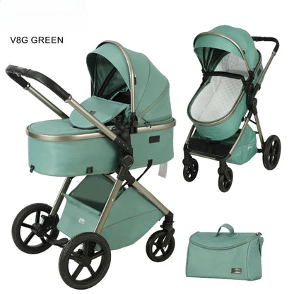 Elevare 2-in-1 High View Pram- baby stroller