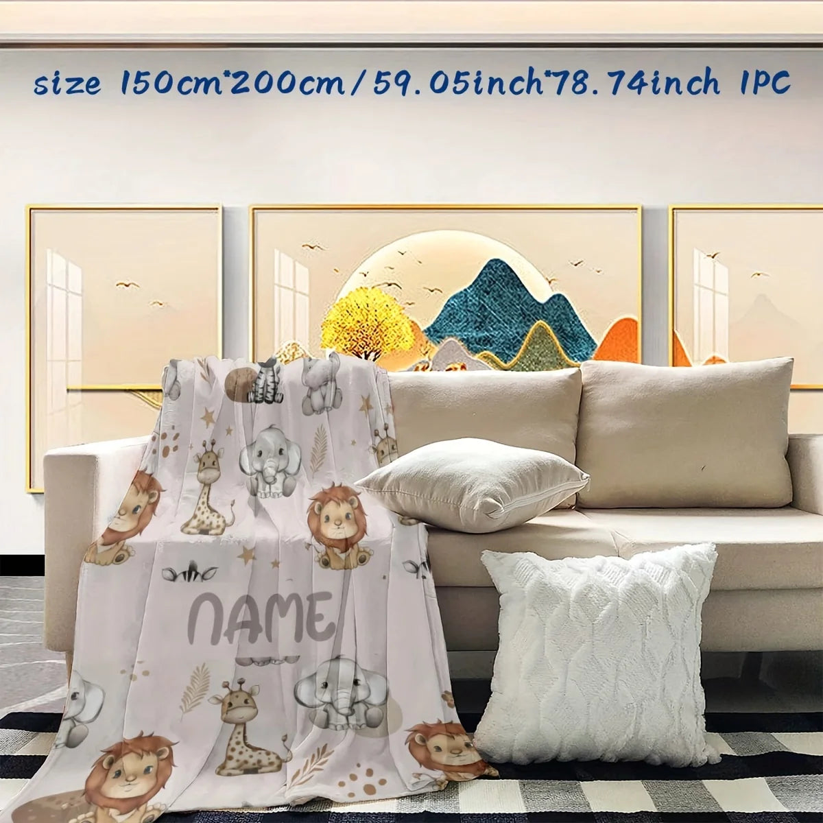 CosyTales™ Personalised Blanket 🧸❤️