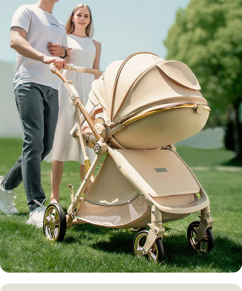 CloudWalker – Premium Leather Baby Stroller
