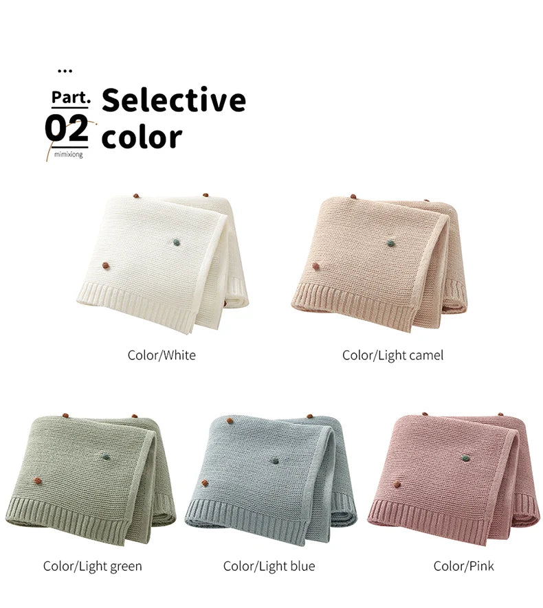 Knit Baby Blanket (90x70cm)