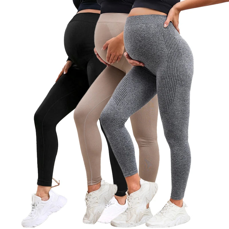 BabyBumpFlex™ High‑Waist Maternity Support Leggings