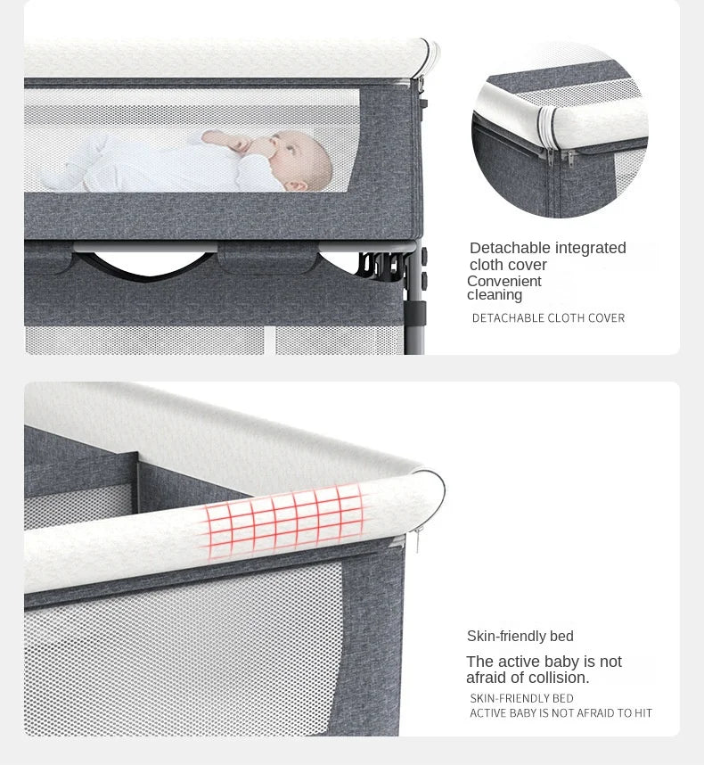 NestEase™ Dual-Level Bedside Cot