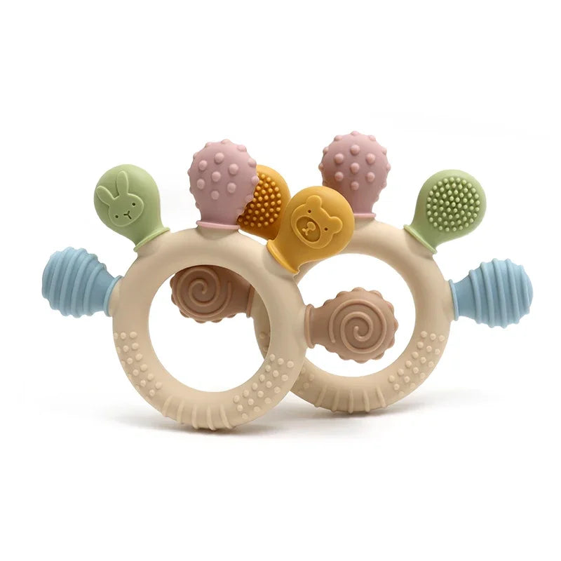 Silicone Sensory Ring Teether