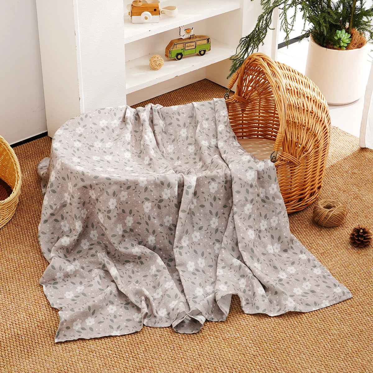 Cotton Muslin Swaddle Blanket