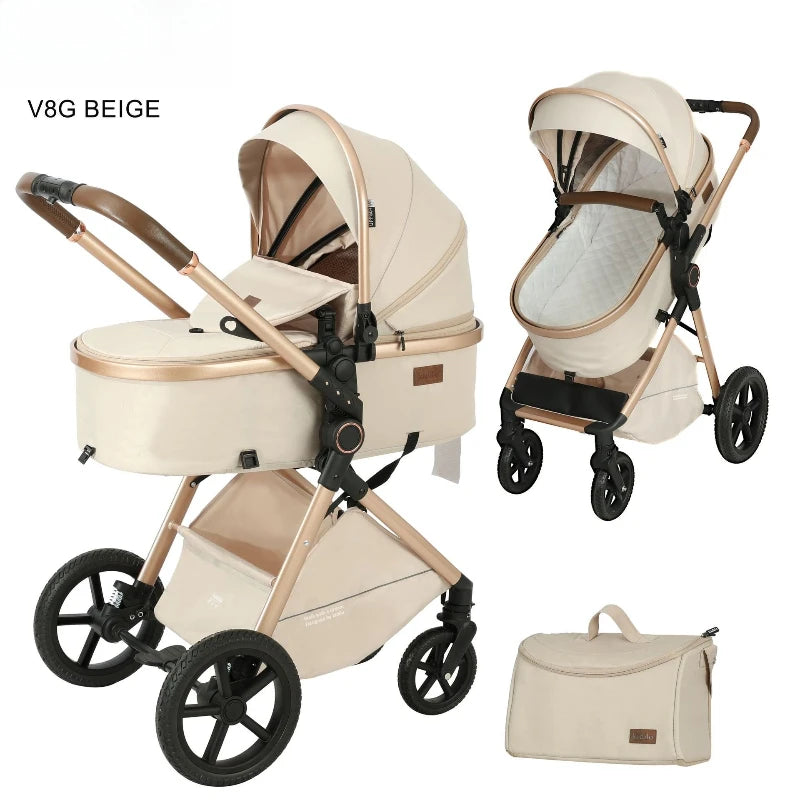 Elevare 2-in-1 High View Pram- baby stroller