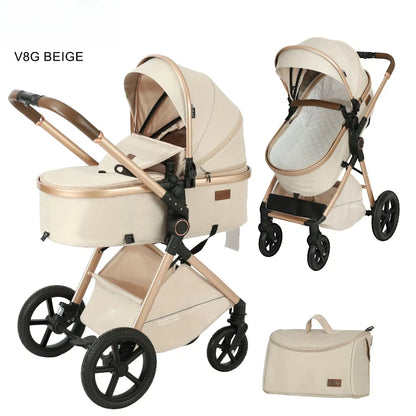 Elevare 2-in-1 High View Pram- baby stroller