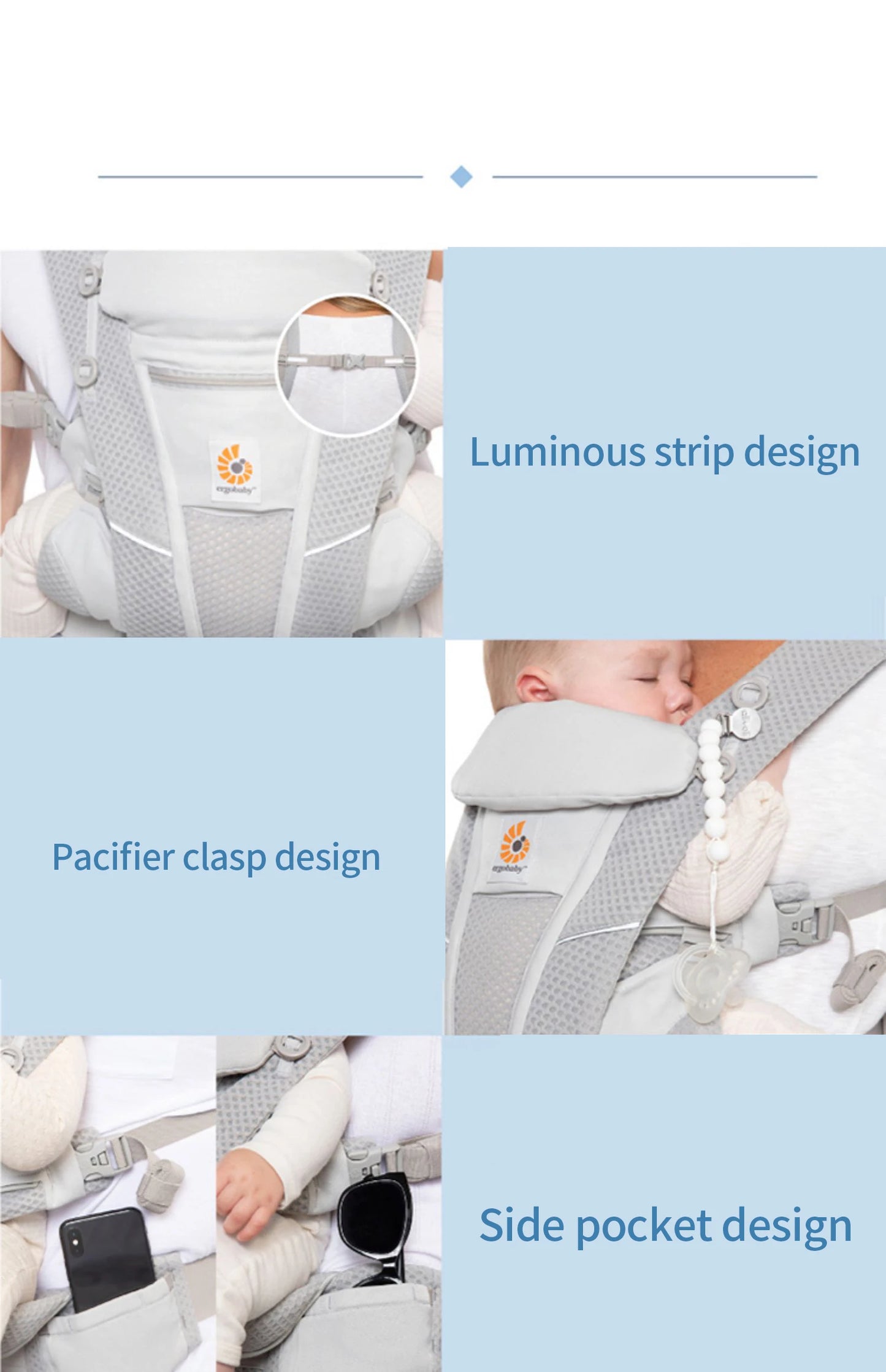 Breathable Mesh Baby Carrier