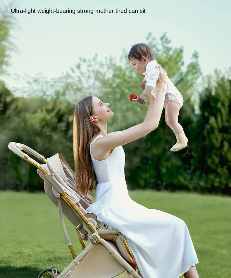 CloudWalker – Premium Leather Baby Stroller