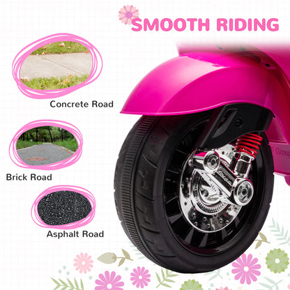 Vespa-Style Electric Ride-On Bike for Kids