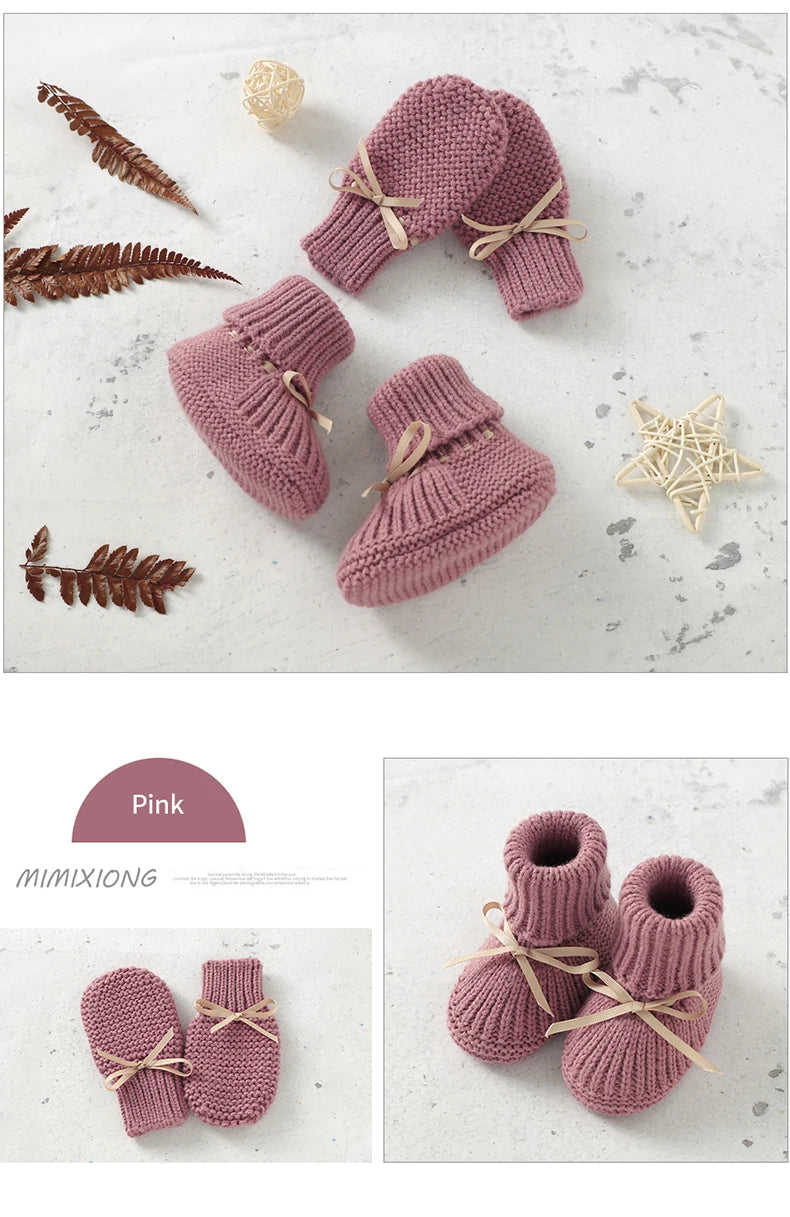 Knitted Newborn Baby Shoes