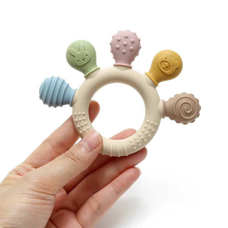 Silicone Sensory Ring Teether