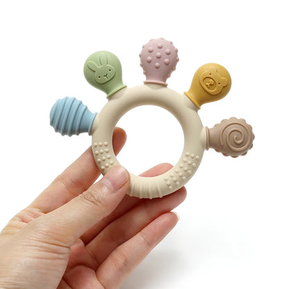 Silicone Sensory Ring Teether