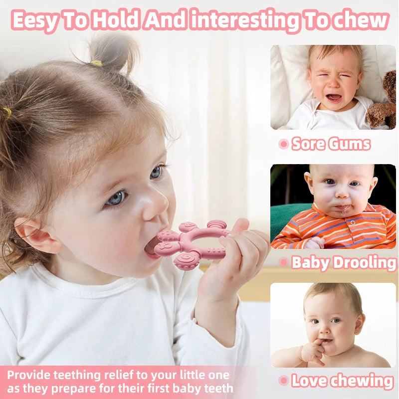 Silicone Sensory Ring Teether