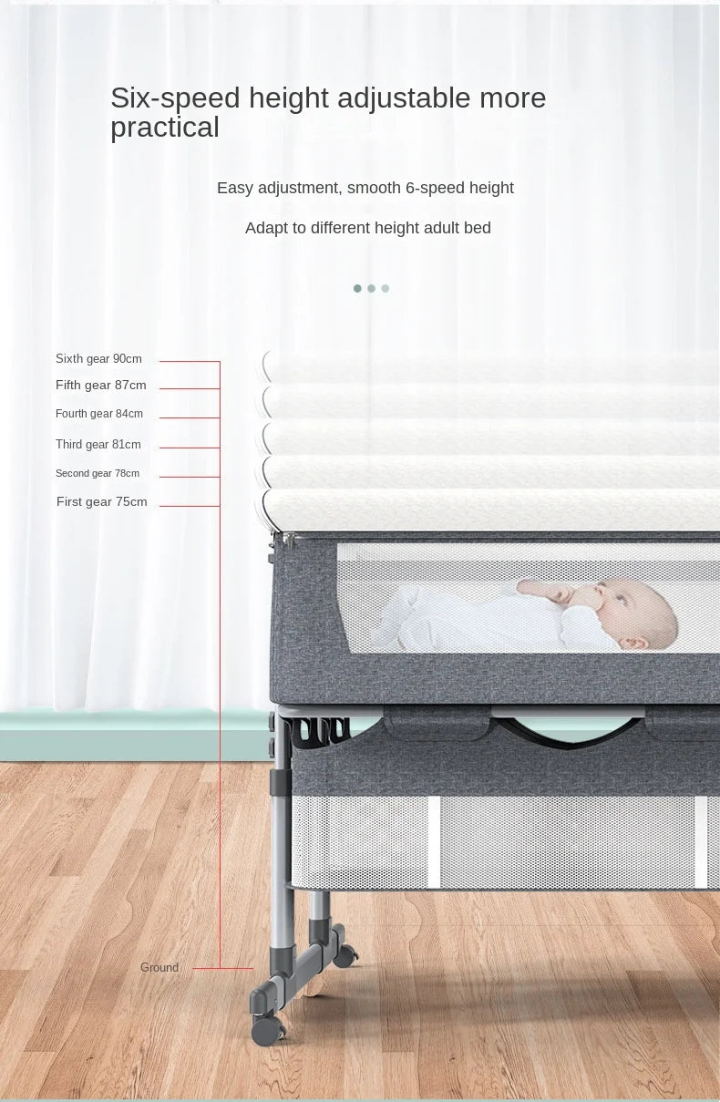 NestEase™ Dual-Level Bedside Cot