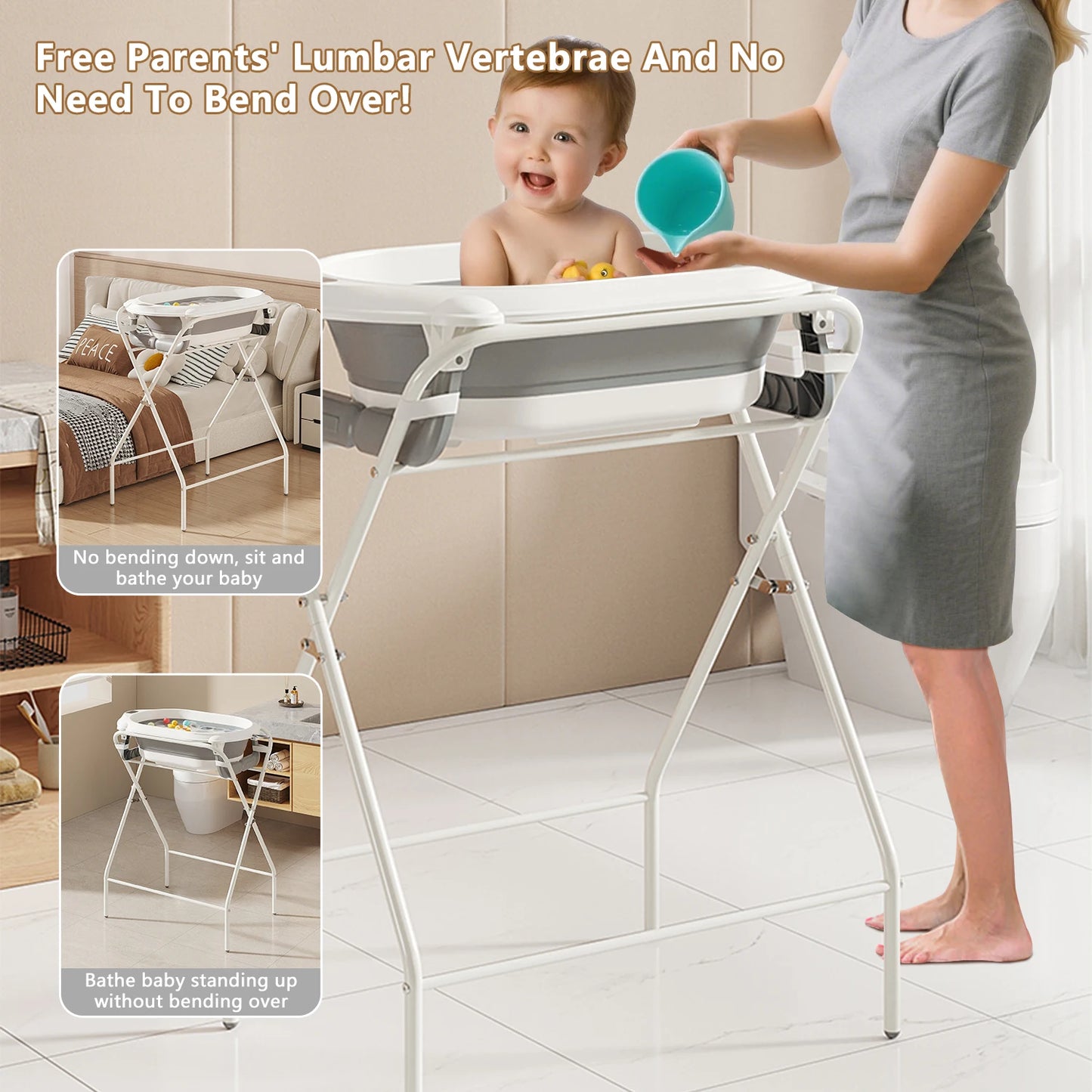 BathEase™ 3‑in‑1 Baby Bath Station