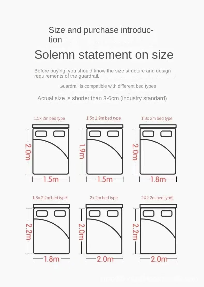 Foldable Baby Bed Guard Rail