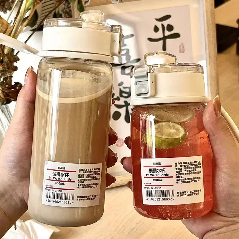 Portable Transparent Kawaii Water Bottle