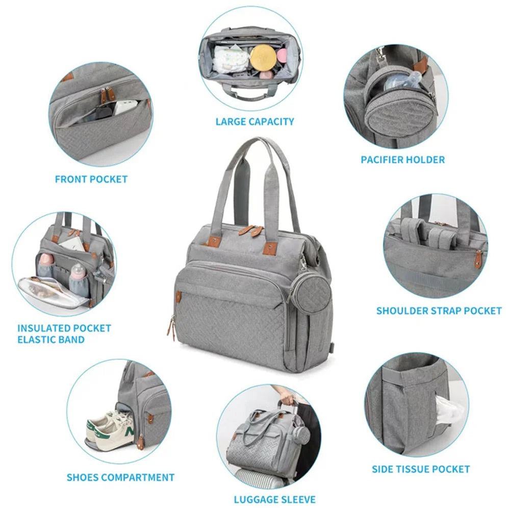PANGDUBE Large Capacity Diaper Backpack