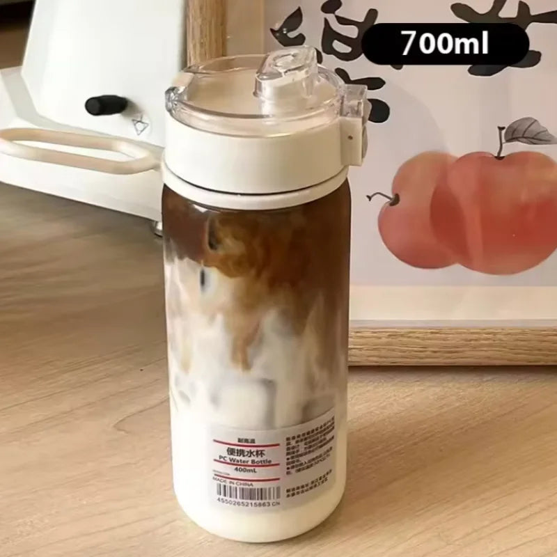 Portable Transparent Kawaii Water Bottle