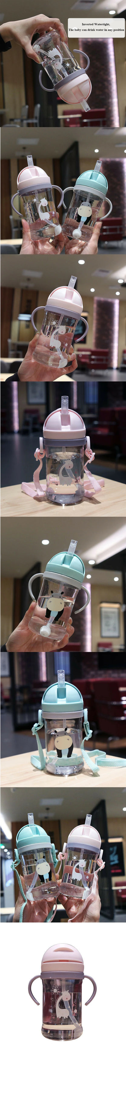 SipBuddy™ Leak‑Proof Straw Bottle (350ml)
