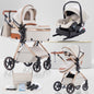 LuxeNest  3-in-1  Baby Strolle