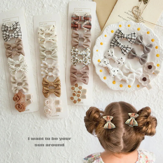 Baby Bow Scrunchie Set