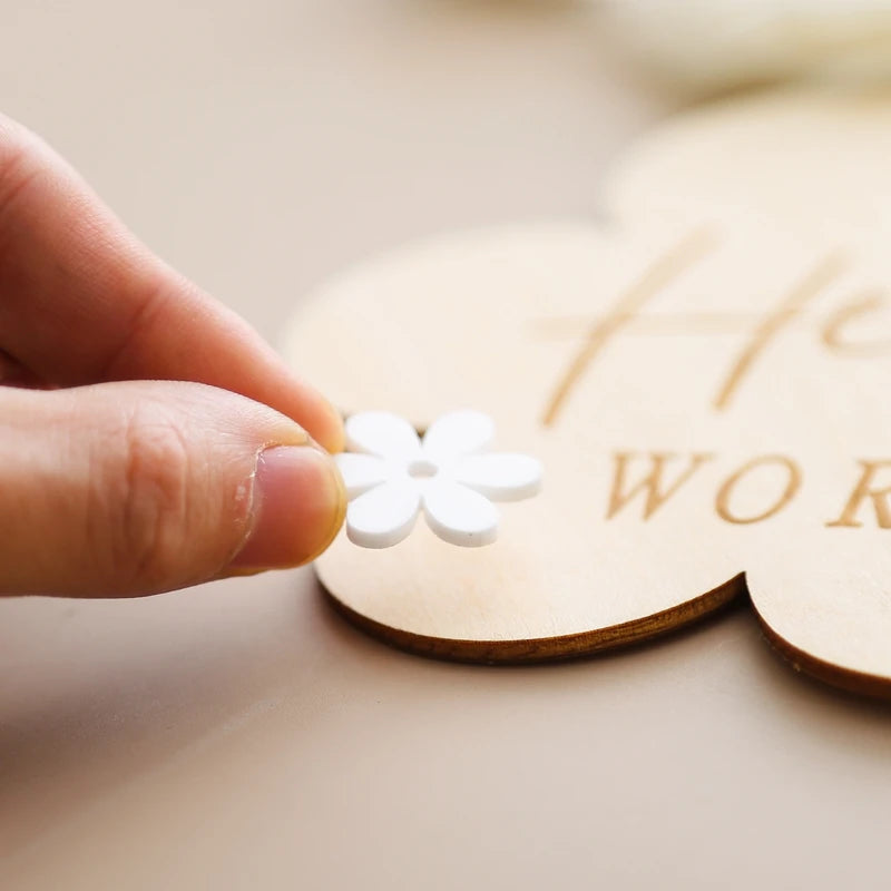 Wooden Baby Milestone Cards