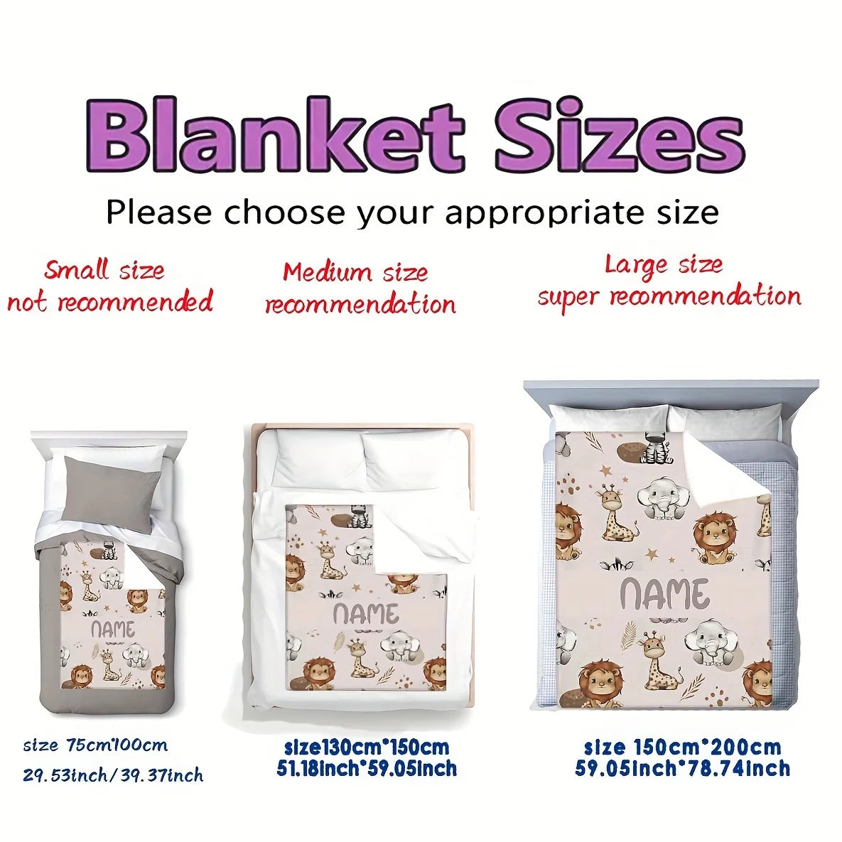 CosyTales™ Personalised Blanket 🧸❤️