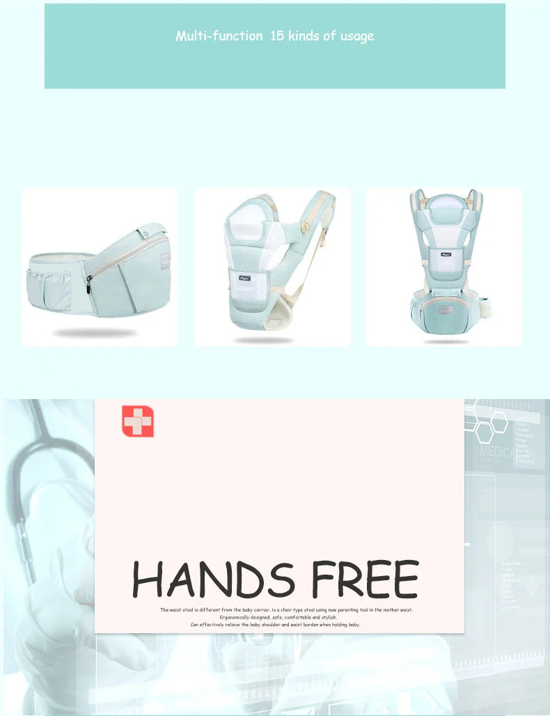 ErgoNest™ Waist‑Support Baby Carrier