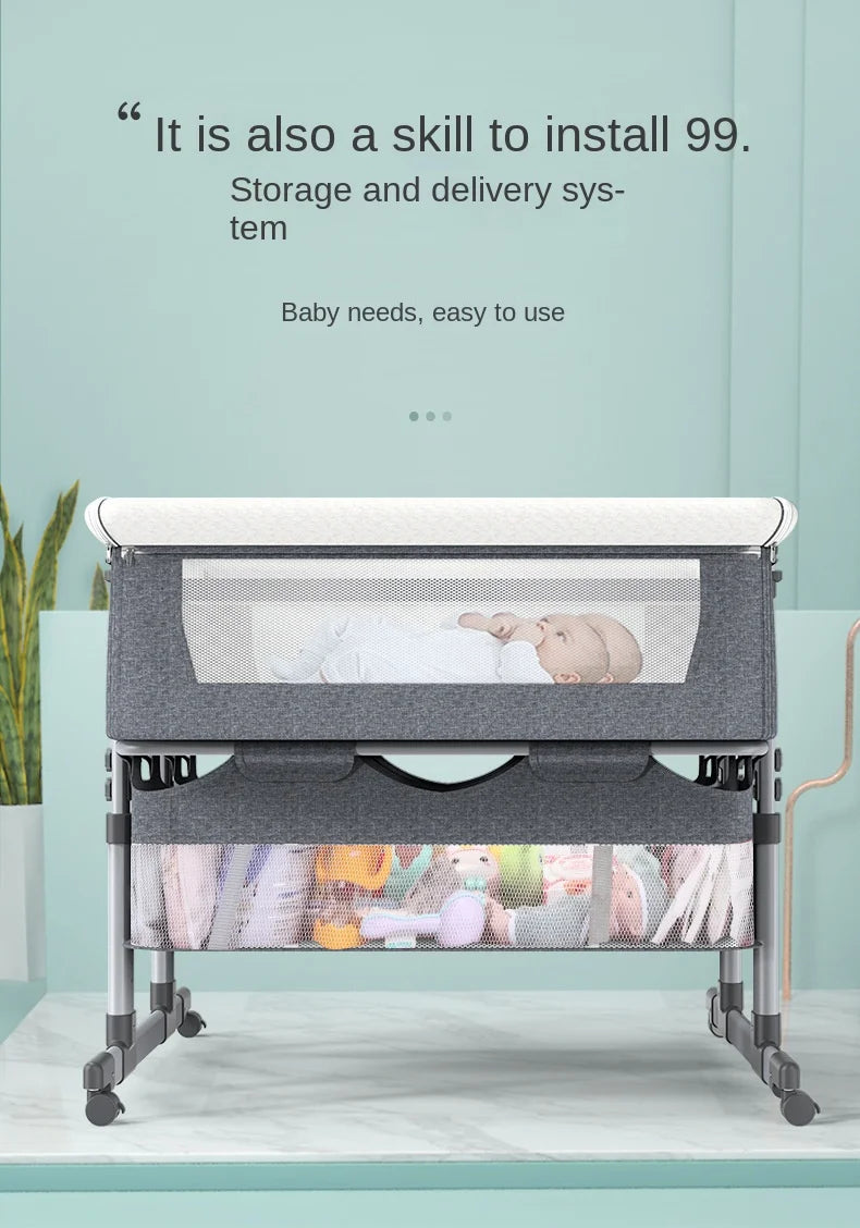 NestEase™ Dual-Level Bedside Cot