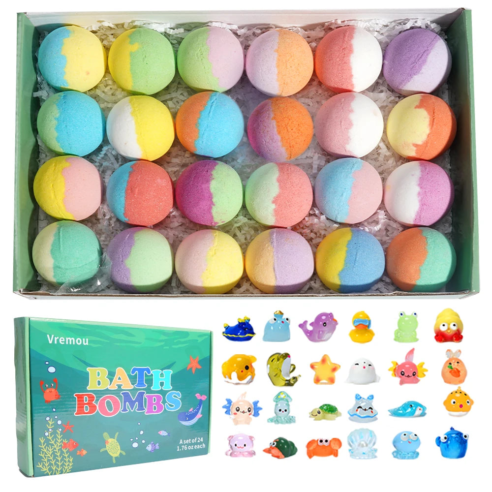 🎁 “Magic Bath Bomb Box – 24 Surprises of Fun!” 🛁✨