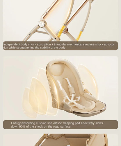 CloudWalker – Premium Leather Baby Stroller