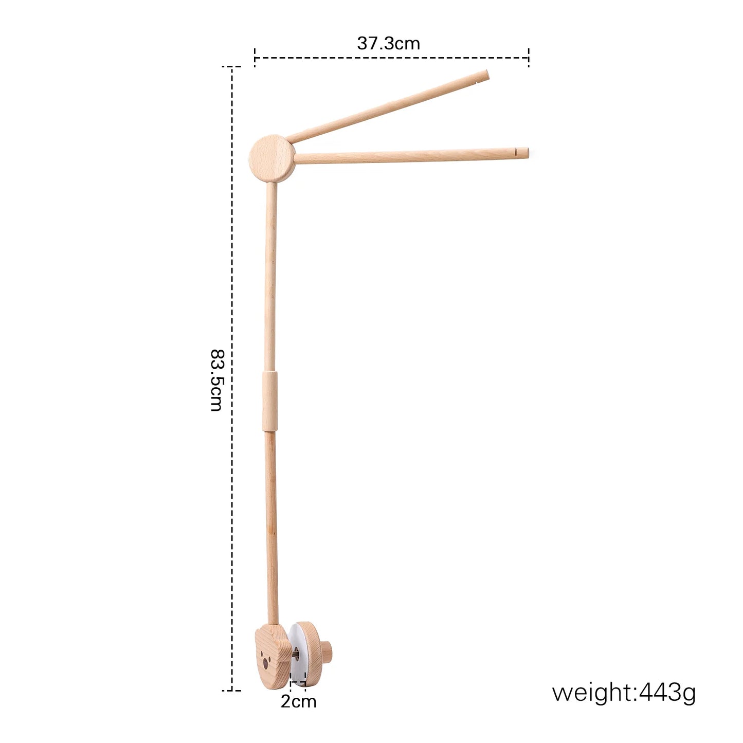 Baby Wooden Bed Bell Bracket Mobile
