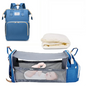 3-in-1 Diaper Bag Backpack with Baby Bed