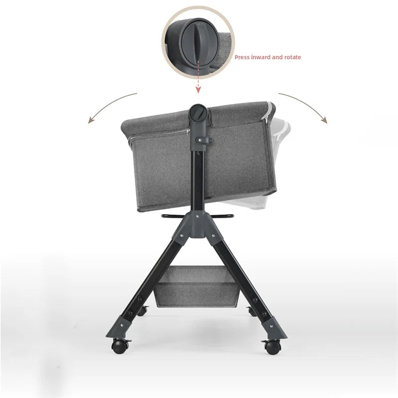 CalmCradle™ Rocking Bedside Cot