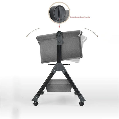 CalmCradle™ Rocking Bedside Cot