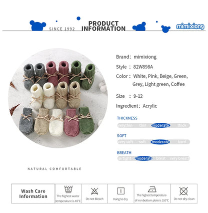 Knitted Newborn Baby Shoes