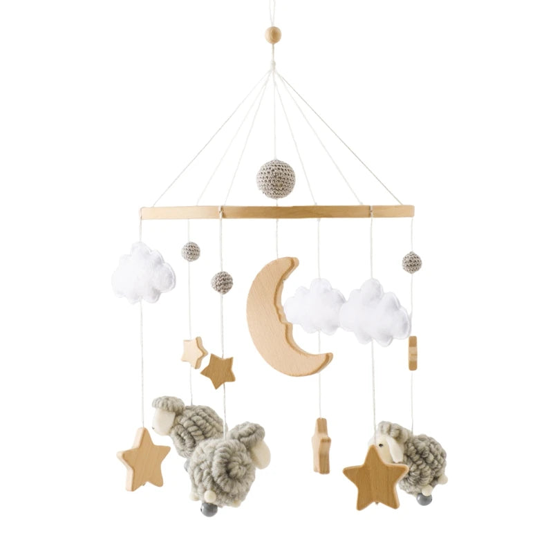 Baby Wooden Bed Bell Bracket Mobile