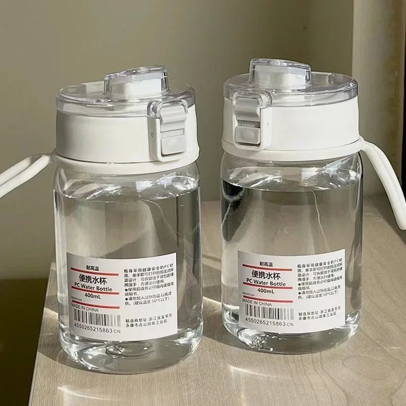 Portable Transparent Kawaii Water Bottle