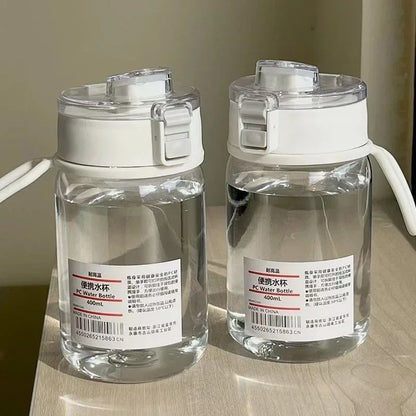 Portable Transparent Kawaii Water Bottle