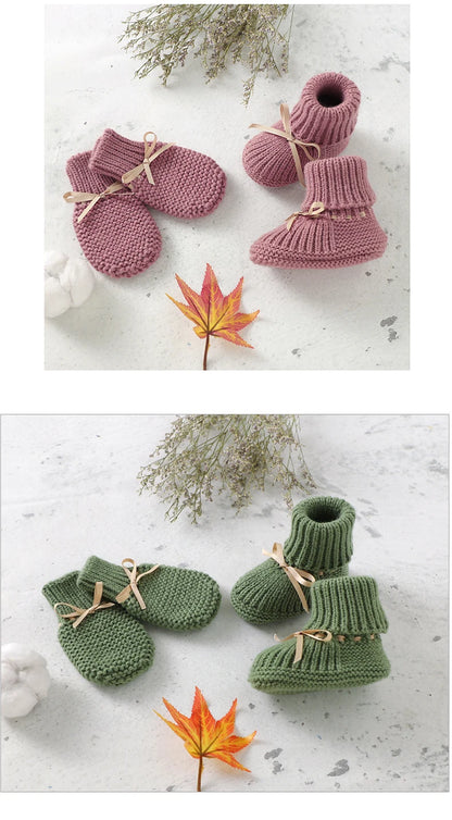 Knitted Newborn Baby Shoes