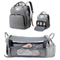 3-in-1 Diaper Bag Backpack with Baby Bed