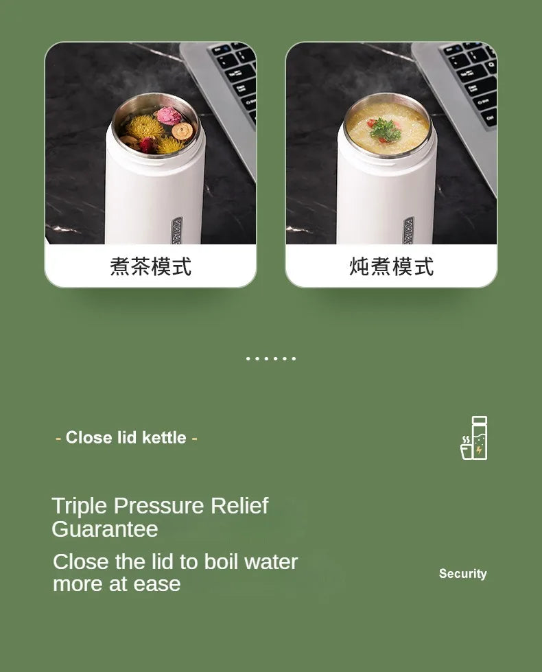 HeatMate™ 500ml Travel Electric Bottle Kettle