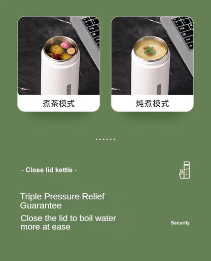 HeatMate™ 500ml Travel Electric Bottle Kettle
