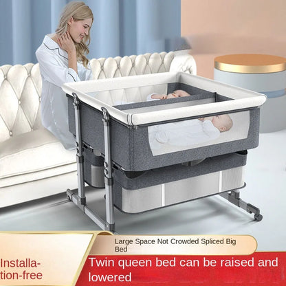 NestEase™ Dual-Level Bedside Cot