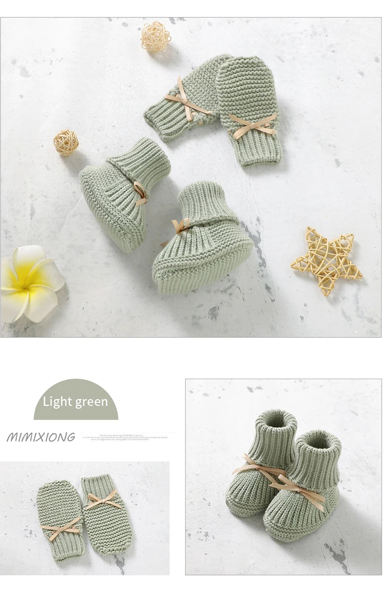 Knitted Newborn Baby Shoes
