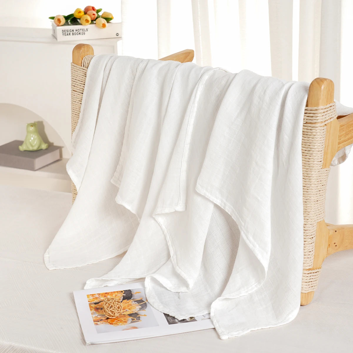 Bamboo Cotton Muslin Bib Set (4pcs)